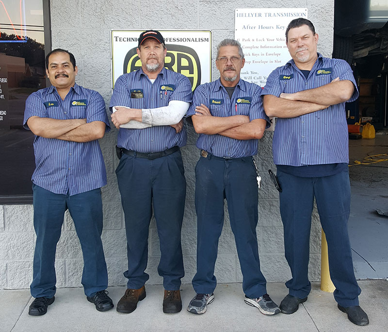 Technicians at Hellyer Transmission and Automotive